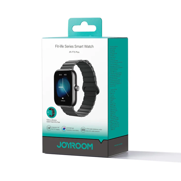 Joyroom Fit-life Series JR-FT5 Plus Smart Watch (Answer/Make Call) - Graphite Black Joyroom Fit-life Series JR-FT5 Plus Smart Watch (Answer/Make Call) - Graphite Black